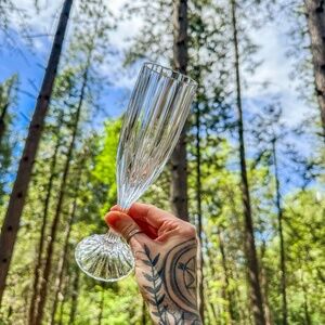 Mikasa park lane crystal Champagne glasses set of 3 6oz